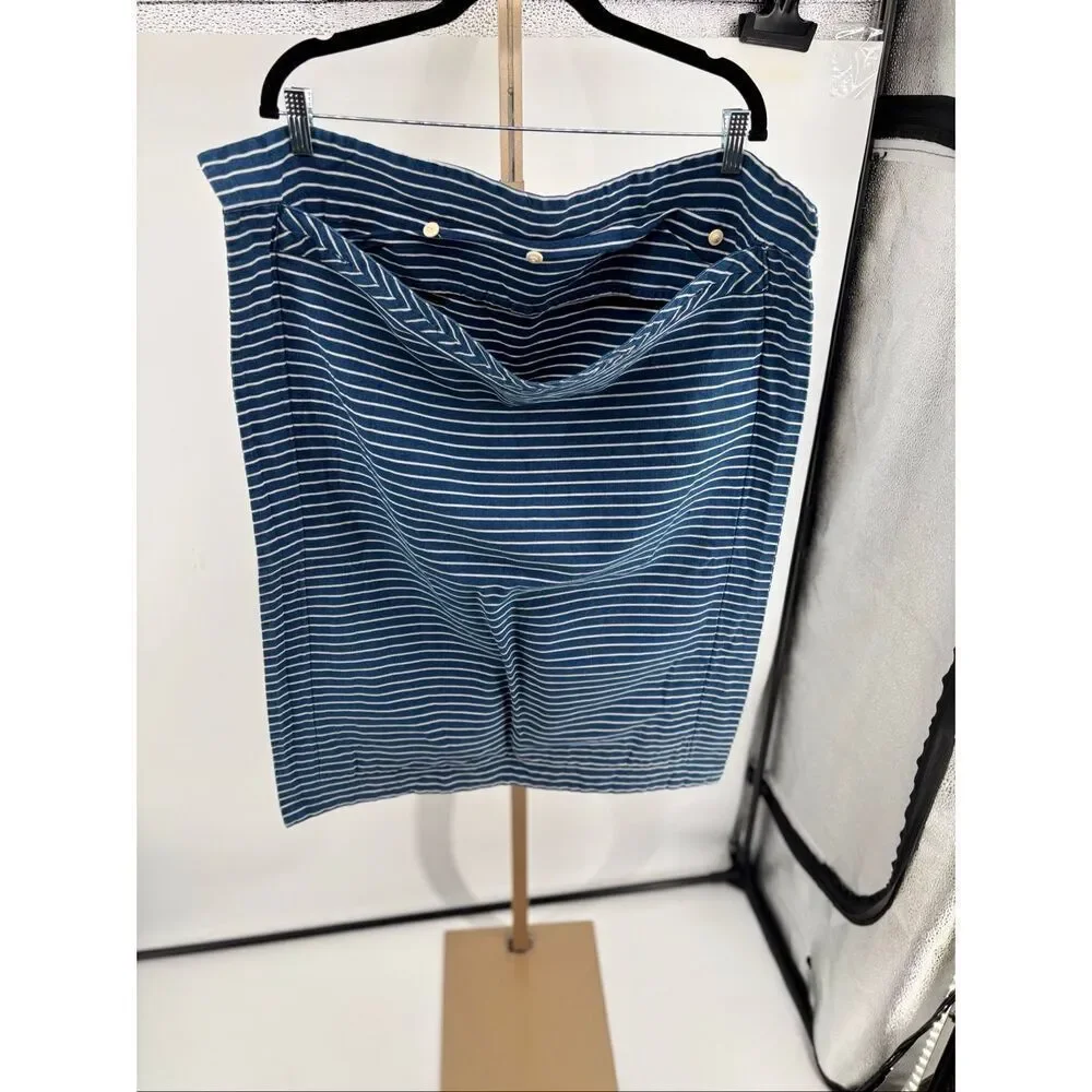 Lauren Ralph Lauren Blue White Stripe Pillowcases Shams Set of 2